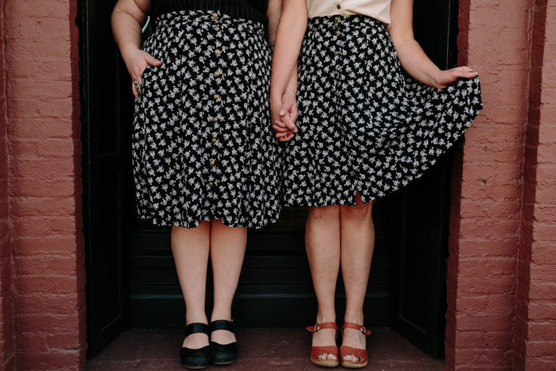 Field Day Skirt Bae Skirt in Black Rose Crepe