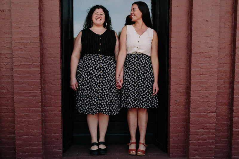 Field Day Skirt Bae Skirt in Black Rose Crepe