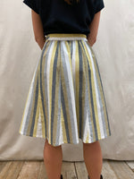 Field Day Skirt Bae Skirt in Linen Stripe