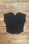 Field Day Top Dolman Top in Black Texture