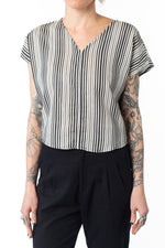 Field Day Top Dolman Top in Cotton Stripe