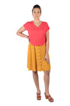 Field Day Top Dolman Top in Electric Coral