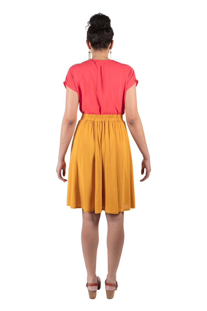 Field Day Top Dolman Top in Electric Coral