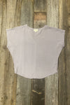 Field Day Top Dolman Top in Lavender Challis