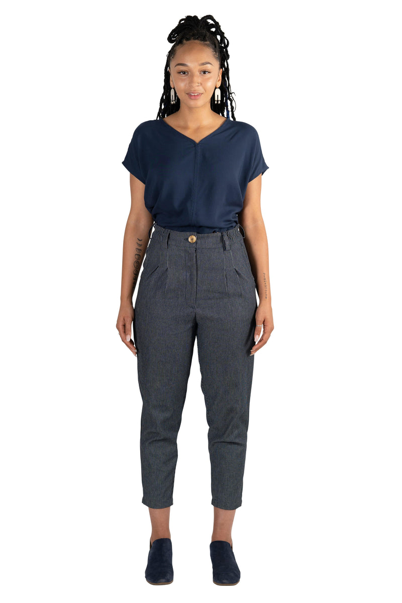 Field Day Top Dolman top in Navy Rayon Challis