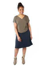 Field Day Top Dolman top in Olive Rayon Twill